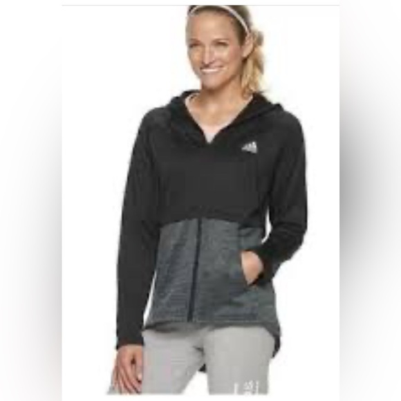 Adidas Women's Black and Gray  Zip Jacket Sz M - Picture 1 of 4